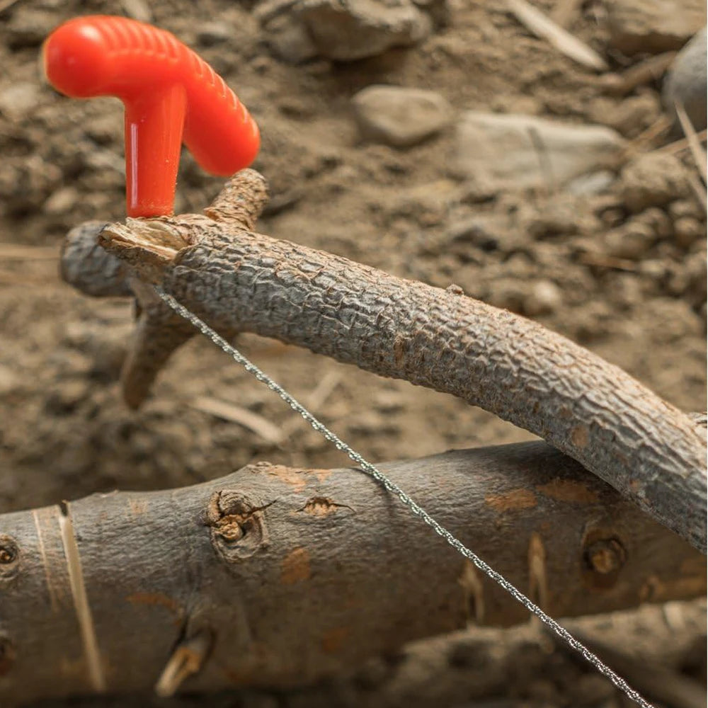 PP Handle Camping Portable Emergency Steel Wire Rope Chain Saw Outdoor Travel Hand Tools Wire Saw Equipment Survival Supplies ﻿ Peaceful Pleasures Health and Wellness