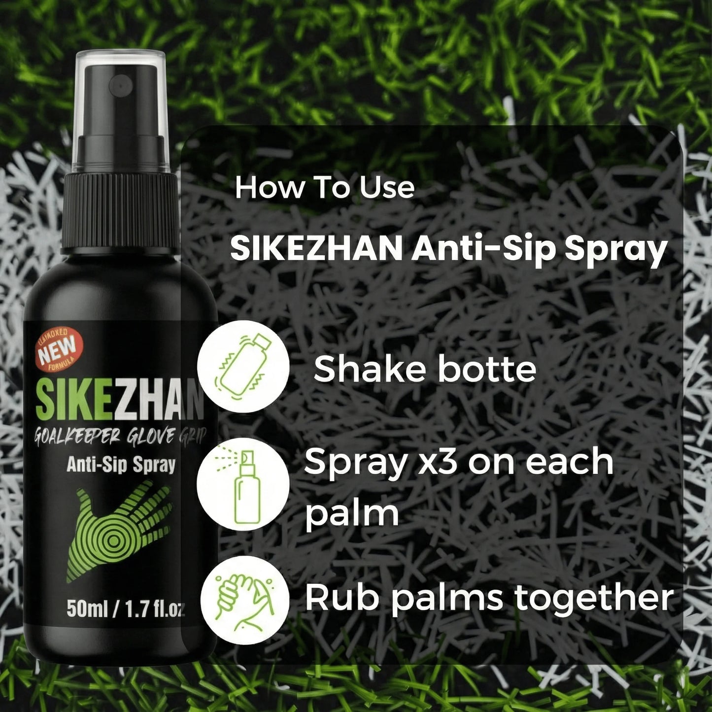 Goalkeeper Glove Grip Spray Extra Sticky for Soccer & American Football Non-Slip Tackifier Revive Old Gloves Grip Boost Glue Peaceful Pleasures Health and Wellness