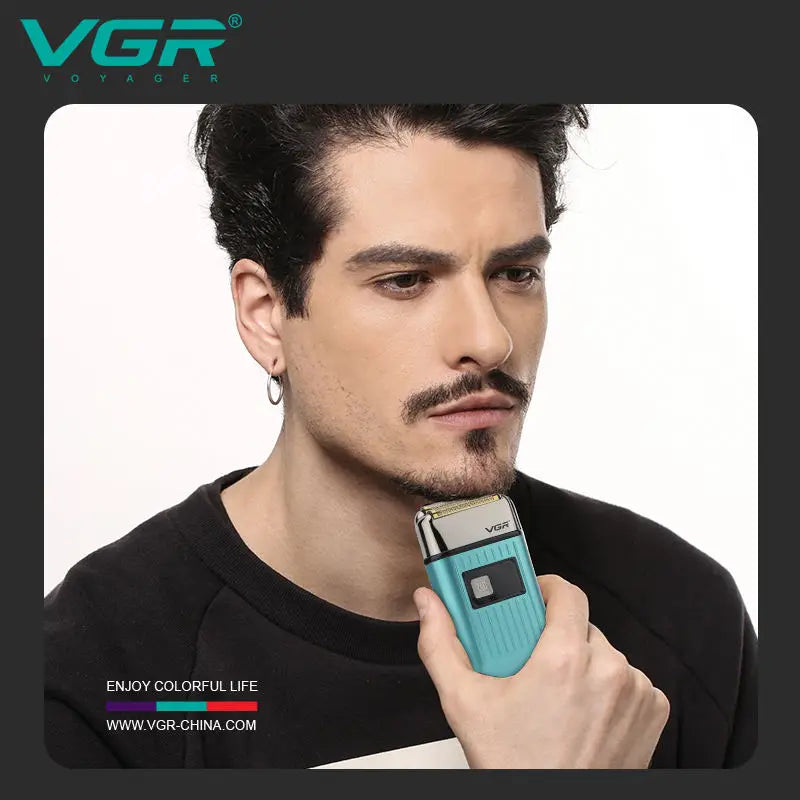 VGR Men's Razor IPX6 Body wash professional intelligent digital display multi-functional shaving sculpting hair trimmer V-357 Peaceful Pleasures Health and Wellness