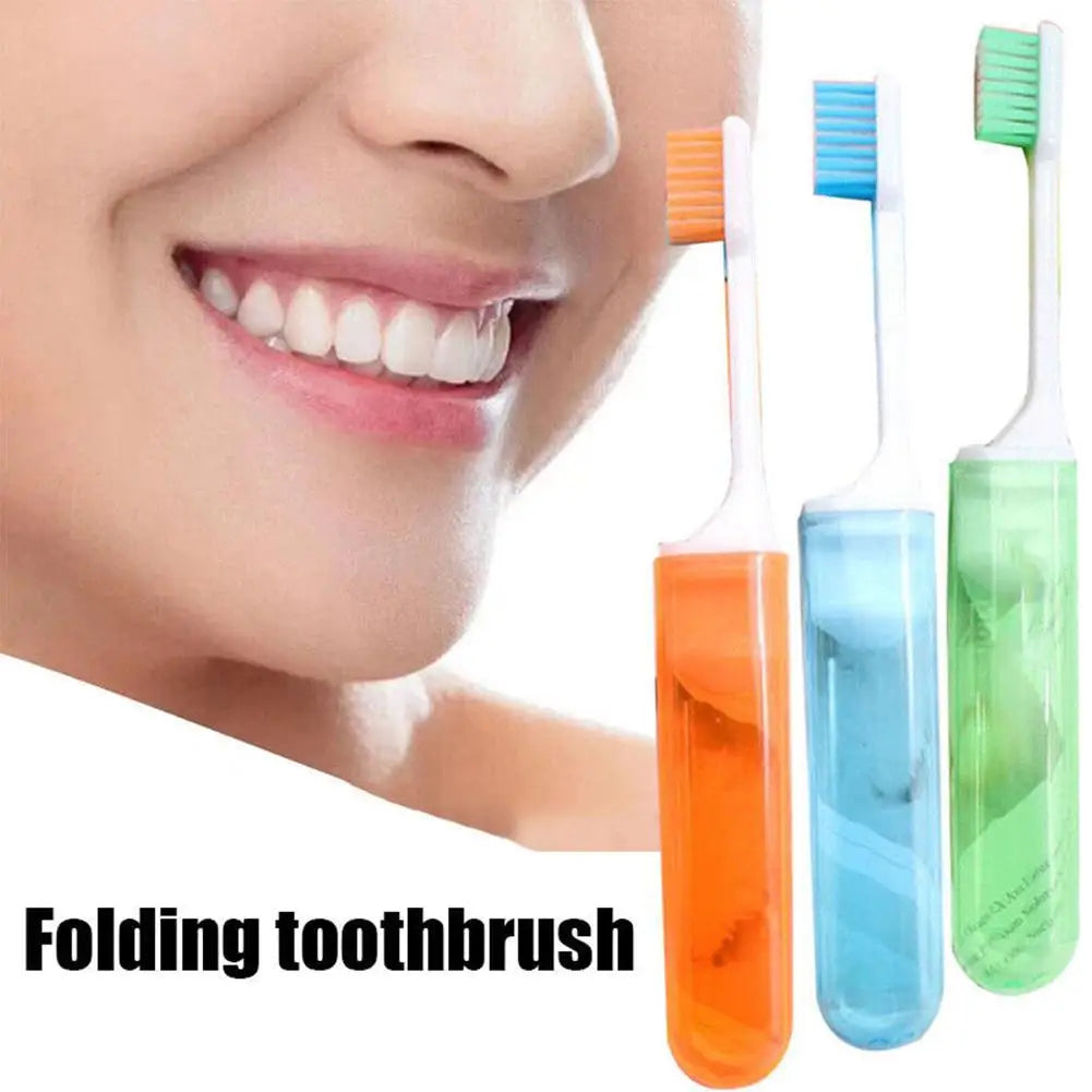Portable Folding Toothbrush for Travel and Outdoor Use Peaceful Pleasures Health and Wellness