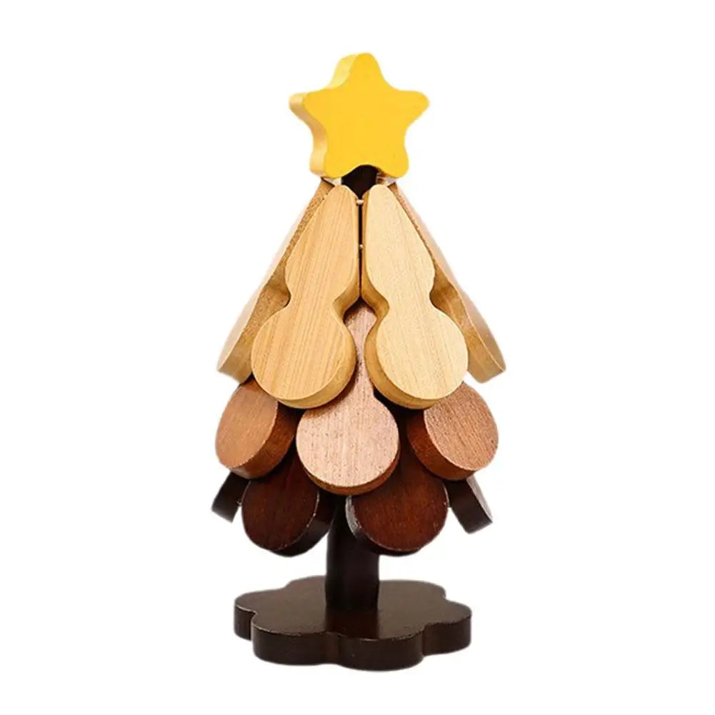 Solid Wood Tree Trivet – Heat-Resistant Pot Mat & Table Decor