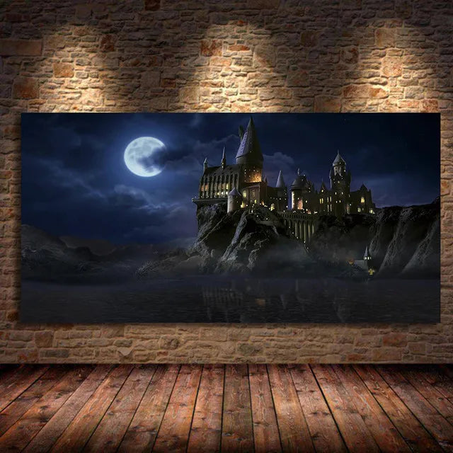 Harry Potter Hogwarts Owl Canvas Wall Art | Kids Room Decor