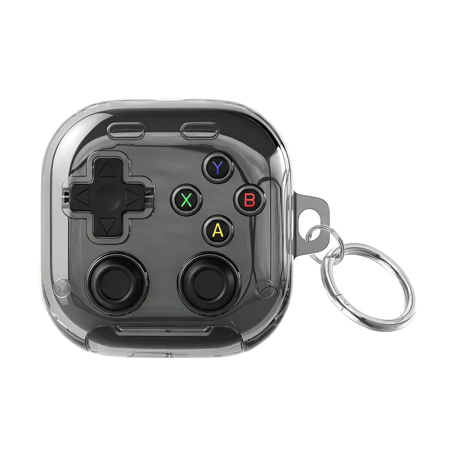 TPU Transparent Protective Case For Galaxy Buds4/4Pro Headphones 3D Pressure-Relief Buttons For Enhanced Playability Peaceful Pleasures Health and Wellness Transparent black