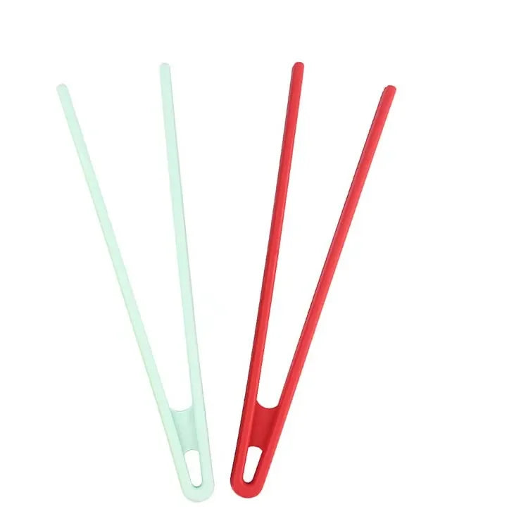 Silicone Food Tongs | Non-Slip BBQ & Kitchen Serving Tongs Silicone Kitchen Tongs Peaceful Pleasures Health and Wellness 1light green 1red