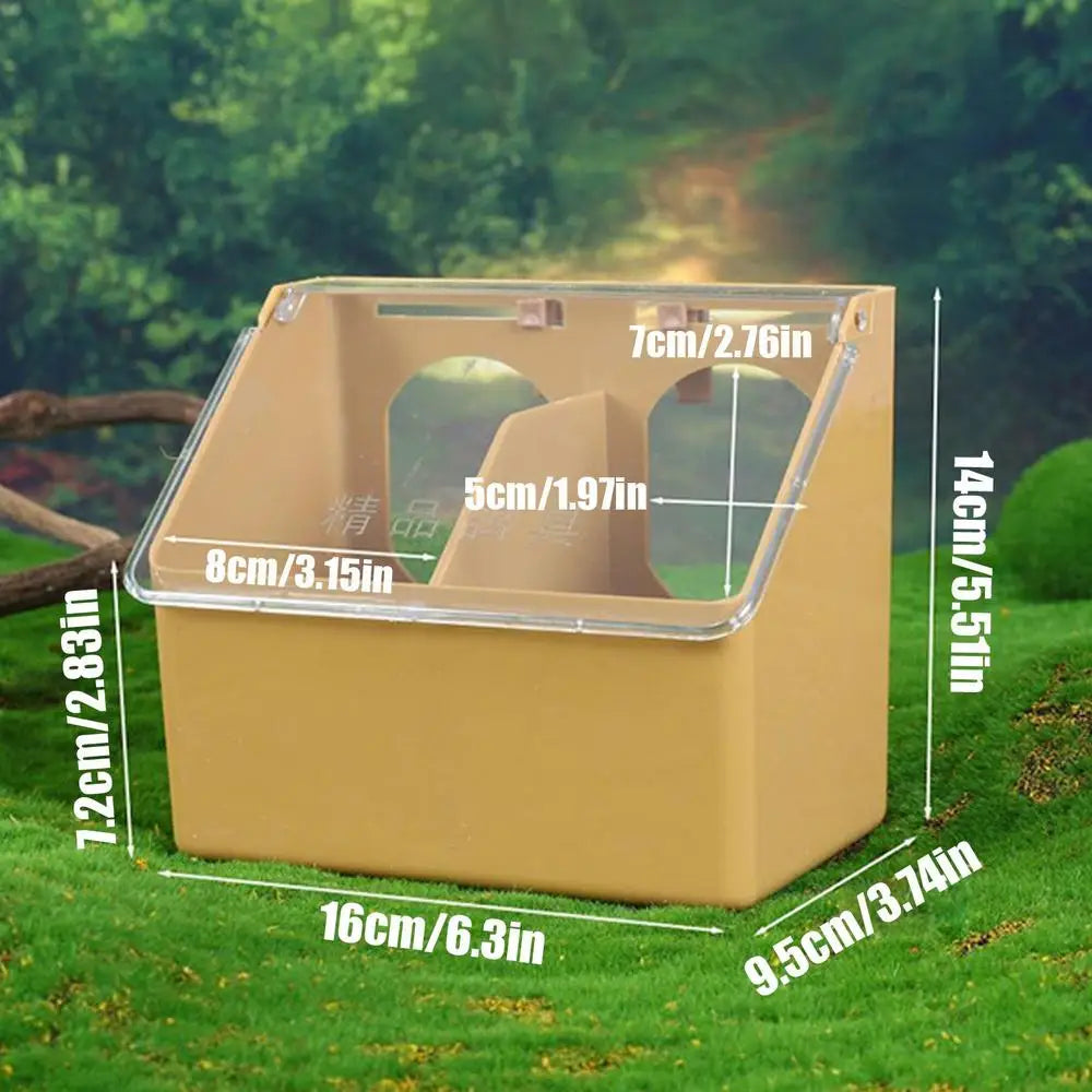 Hanging Bird Feeder Dual Port – Large Capacity ABS Dispenser