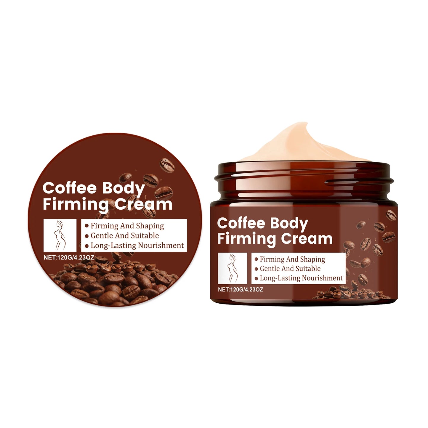 Firming Body Cream Moisturizer for Sculpting Skin Peaceful Pleasures Health and Wellness 120g