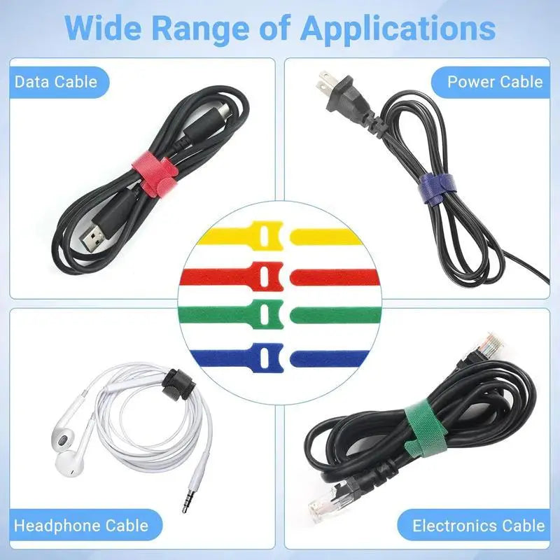 50pcs Reusable Cable For Untangled Cables Charging Cables And Other Cable Management Items Peaceful Pleasures Health and Wellness