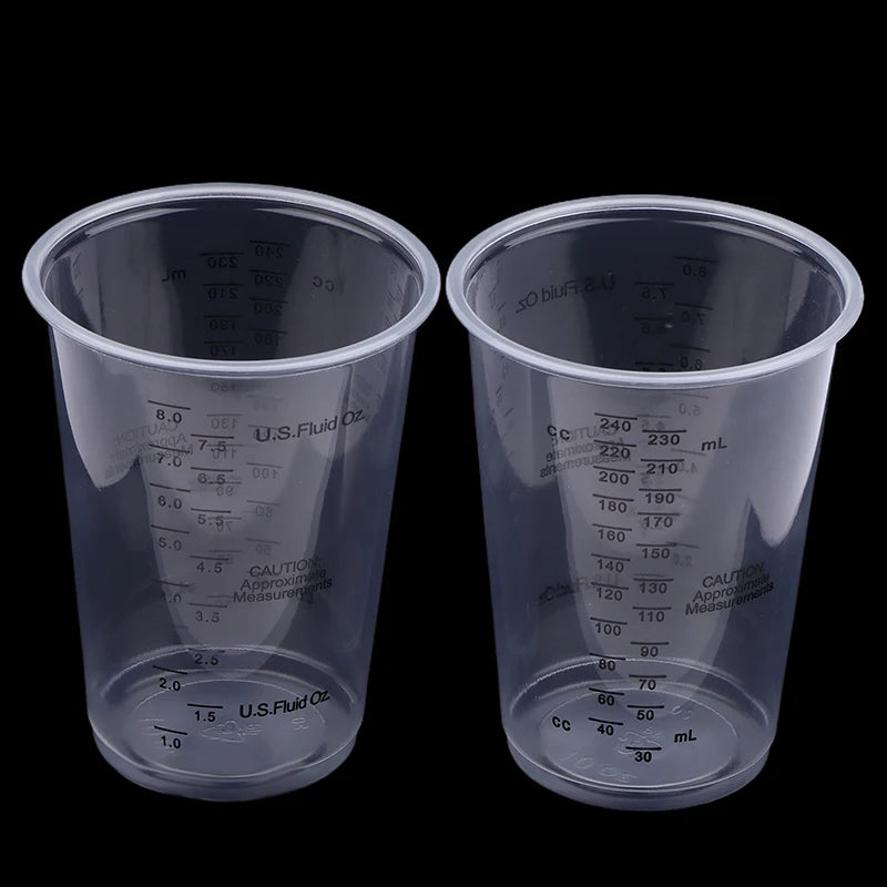 10pcs Disposable Plastic Measuring Cups Paint Mixing Cups 8OZ For Precise Resin Paint Mixing Cup Plastic Epoxy Resin Mixing Cup Peaceful Pleasures Health and Wellness