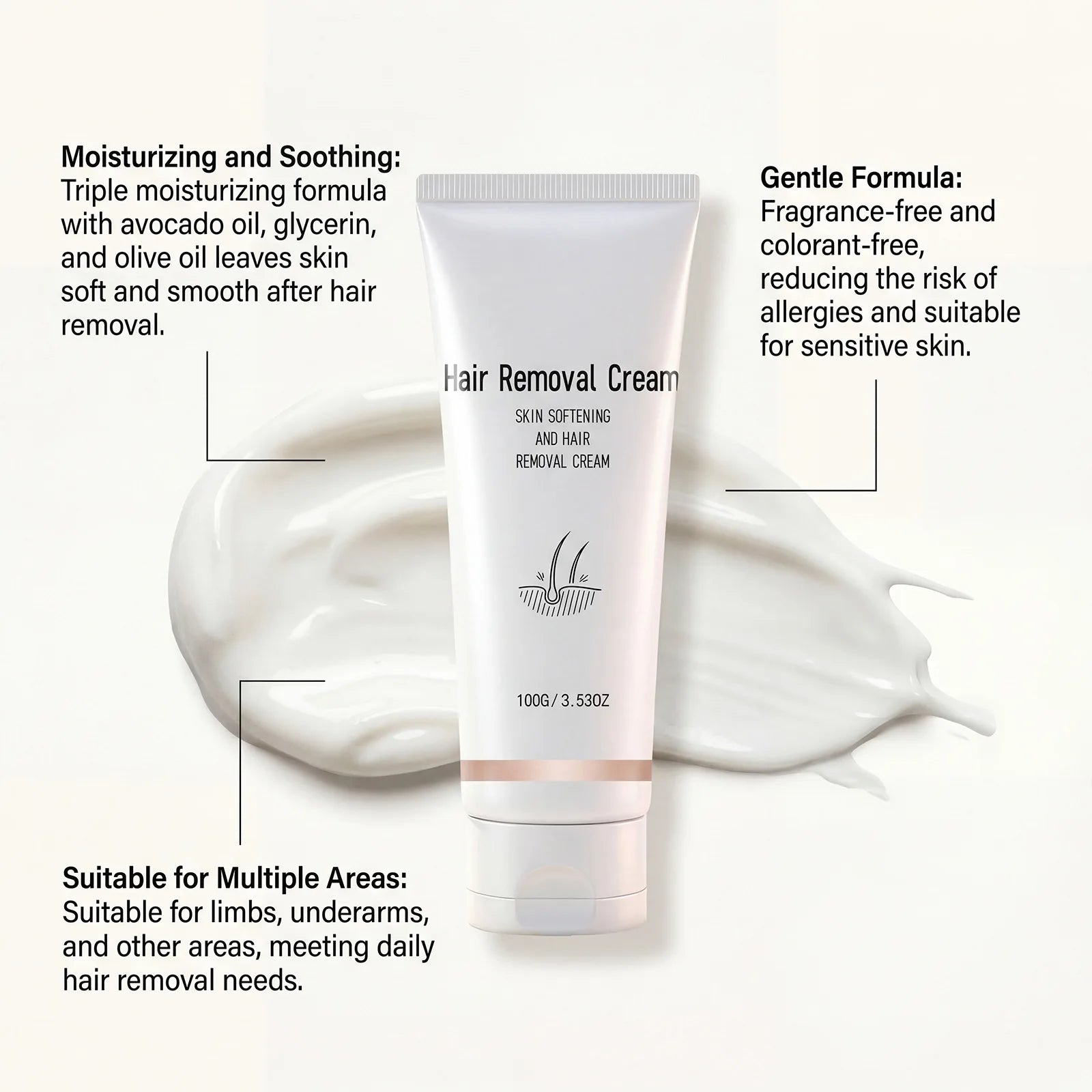 Instant Painless Hair Removal Cream for Smooth Skin Peaceful Pleasures Health and Wellness