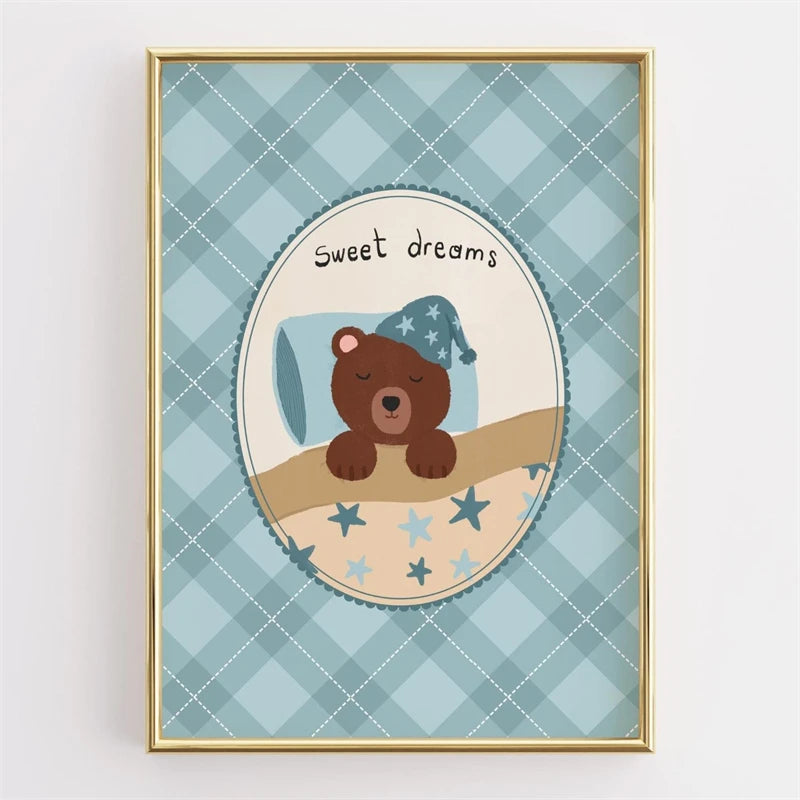 Nordic Cute Elephant Nursery Poster Minimalist Animal Print Playful Safari Wall Art Picture for Living Room Cuadros Home Decor Peaceful Pleasures Health and Wellness