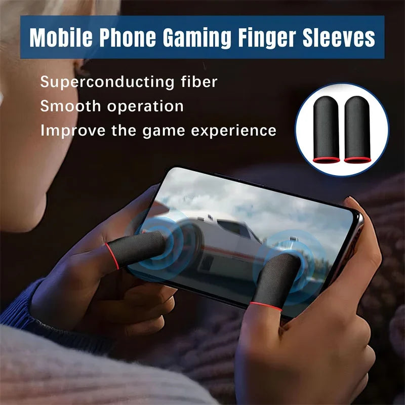 20-Pack Gaming Finger Sleeves – Anti-Sweat Touchscreen Cover