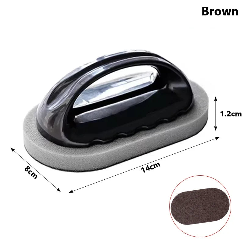 Creative Sponge Brush Rust Removal Tool Suitable for Multi-purpose Cleaning Products Such As Kitchens Bathrooms Bathtubs Etc Peaceful Pleasures Health and Wellness Brown-1pc