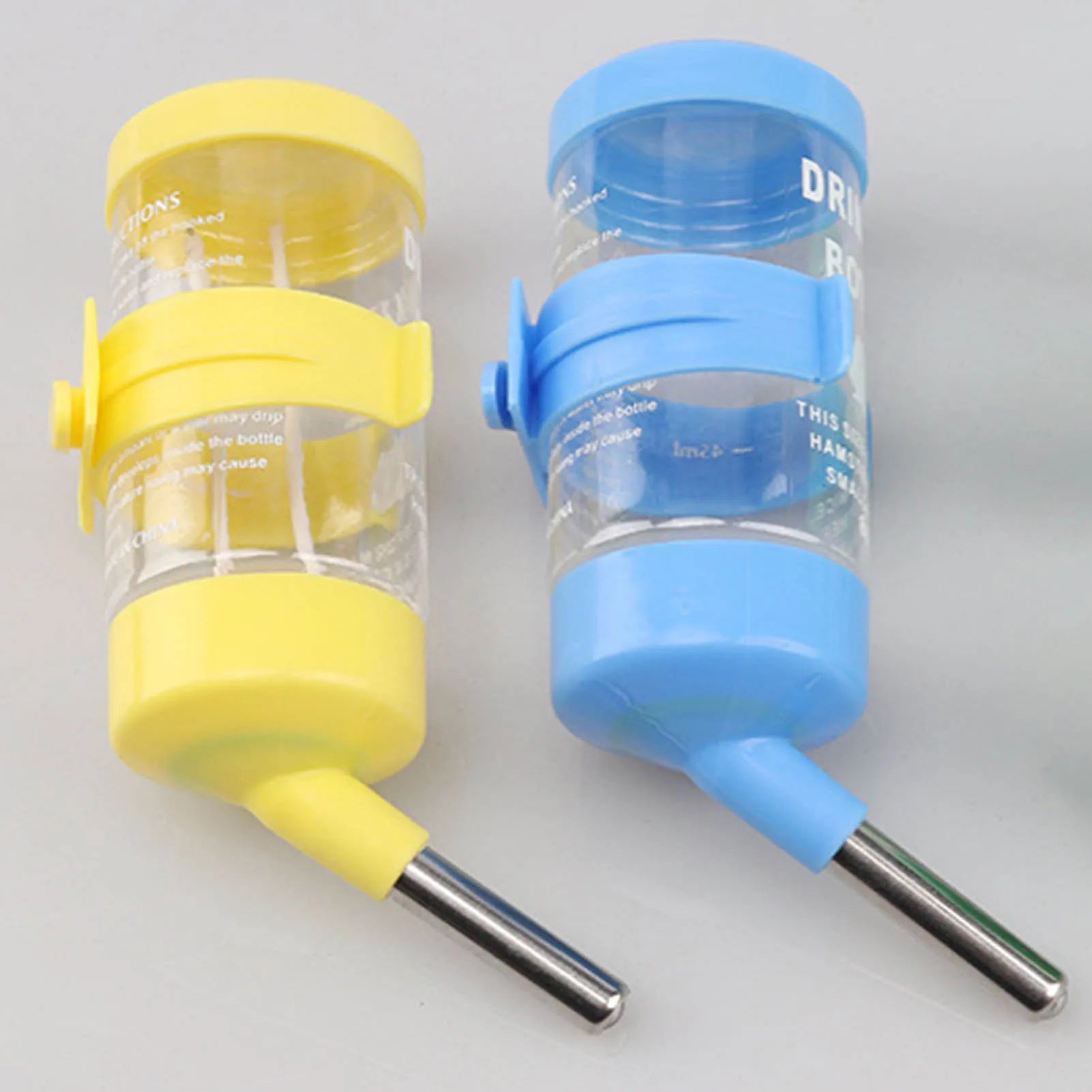 Hamster Water Bottle Plastic Dispenser Feeder Hanging Pet Drinking Bottle for Guinea Pigs/Hamsters/Bunnies/Ferrets Peaceful Pleasures Health and Wellness