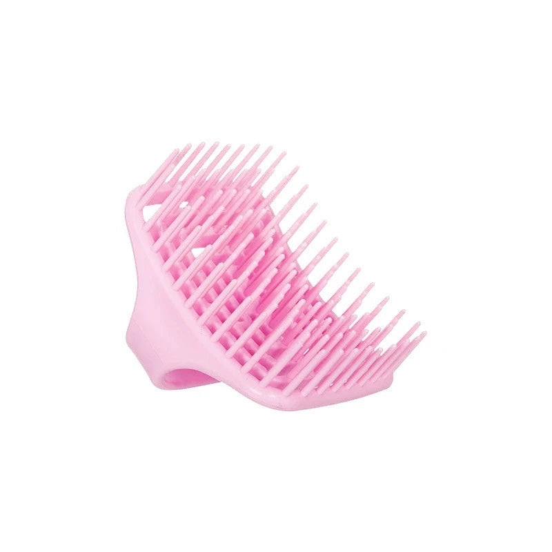 Silicone Scalp Massage Brush – Shampoo Hair Cleaning Comb Scalp Massage Brush Peaceful Pleasures Health and Wellness Light Pink
