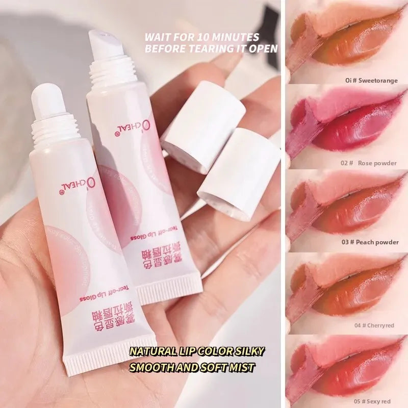 OCHEAL Peel-Off Liquid Lip Gloss – Matte Velvet, Waterproof