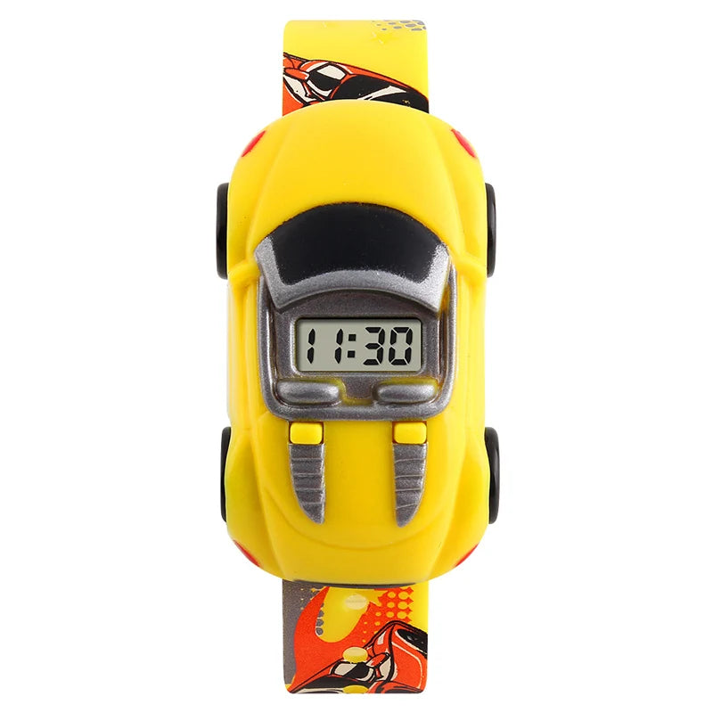 2025 New Style LED Digital Children Sport Watch Cartoon Car Wristwatch Kids Casual Electronic Watches for Gift Peaceful Pleasures Health and Wellness