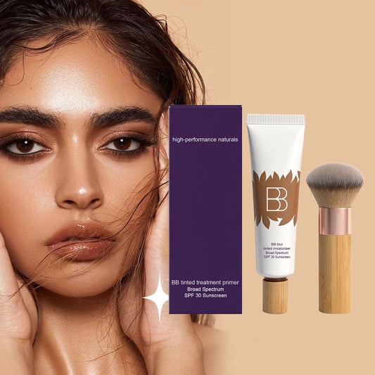 BB Cream Long Lasting Pore Tinted Moisturizer Makeup Isolation Waterproof Sweatproof Balance Oil Shine Facial Primer Foundation Peaceful Pleasures Health and Wellness