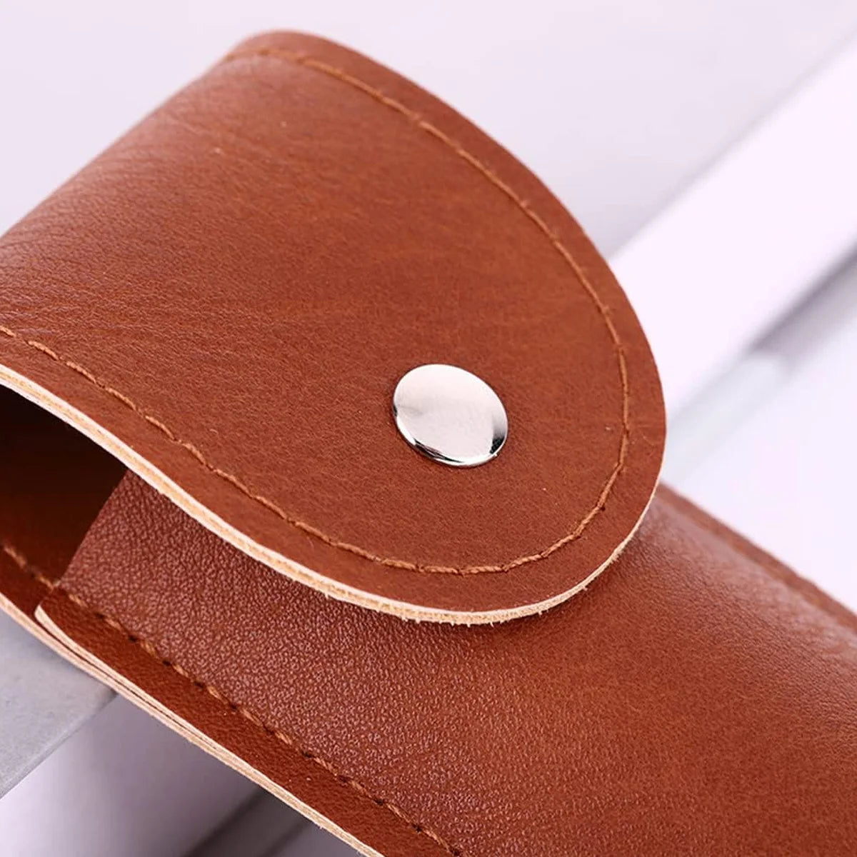 2/4 Pack Wine Bottle Opener Leather Case, Bottle Opener Holster Small Leather Bag, Foldable Wine Opener Bag, Wine Knife Case Peaceful Pleasures Health and Wellness