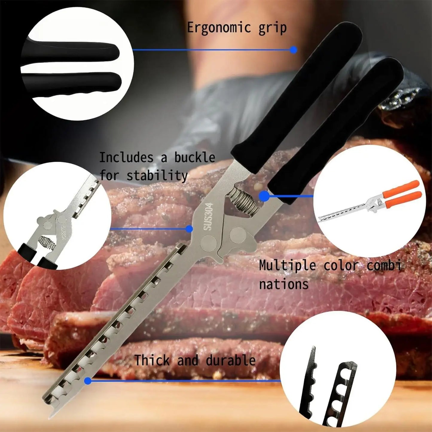 Rib Membrane Remover Tool | Stainless Steel BBQ Gadget Rib Membrane Remover Peaceful Pleasures Health and Wellness