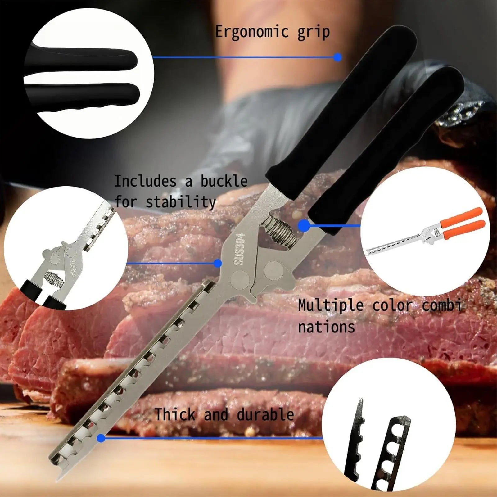Rib Membrane Remover Tool | Stainless Steel BBQ Gadget Rib Membrane Remover Peaceful Pleasures Health and Wellness