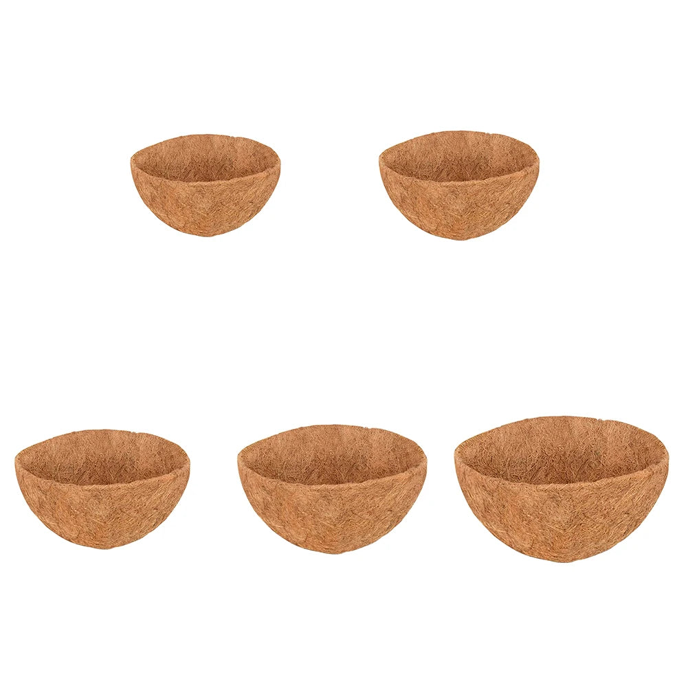 Natural Coconut Fiber Basket Liners 8–16 Inch – Replaceable Peaceful Pleasures Health and Wellness