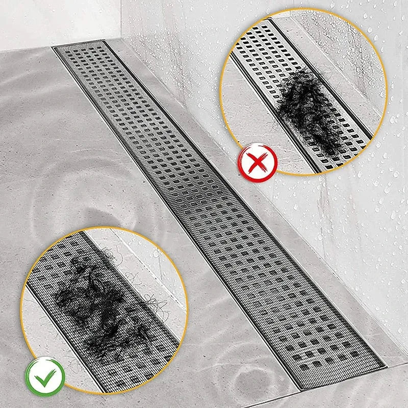 Shower Drain Hair Catcher – Self-Adhesive Filter Roll