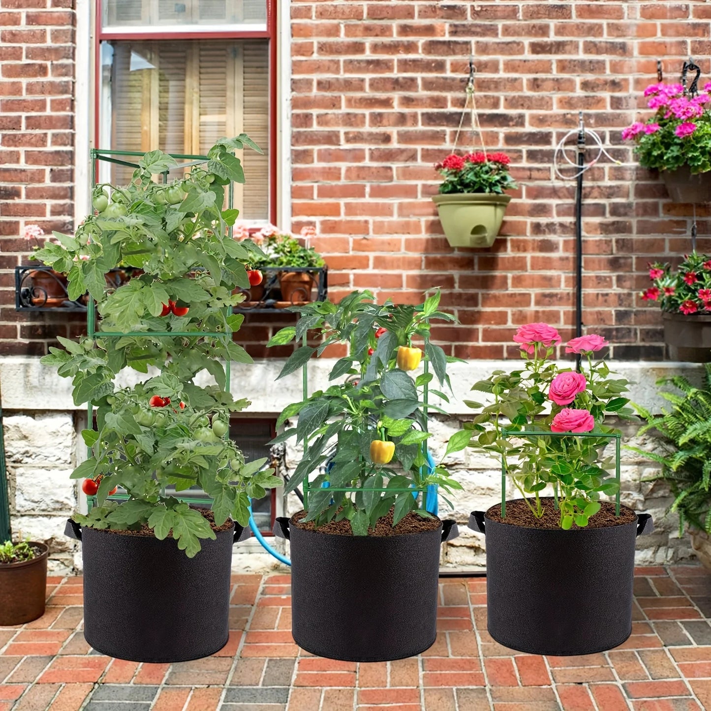 2-Pack Box-Style Tomato Grow Bags | Non-Woven Fabric Planters