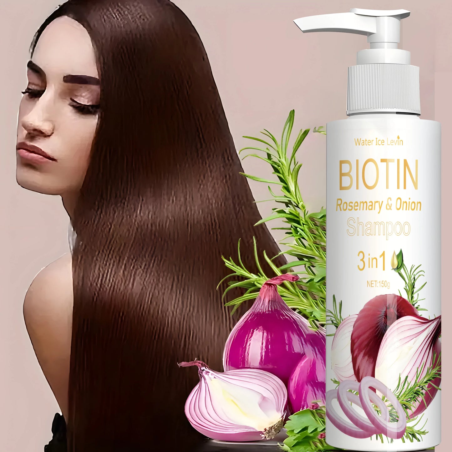 Biotin Rosemary & Onion 3-in-1 Thickening Shampoo | Hair Care