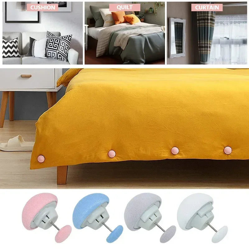 Mushroom Bed Sheet & Quilt Clips Anti-Slip Holder 4/8 PCS