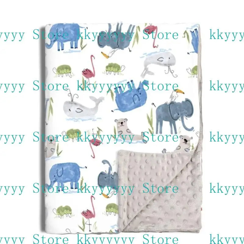 Soft Plush Raised Dot Baby Blanket | Newborn Gift Unisex Baby Receiving Blanket Peaceful Pleasures Health and Wellness 9 China Mainland