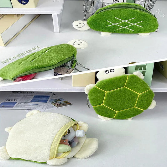 Cute Plush Turtle Coin Purse & Pencil Case | Kids Gift Plush Coin Purse Oasis Select