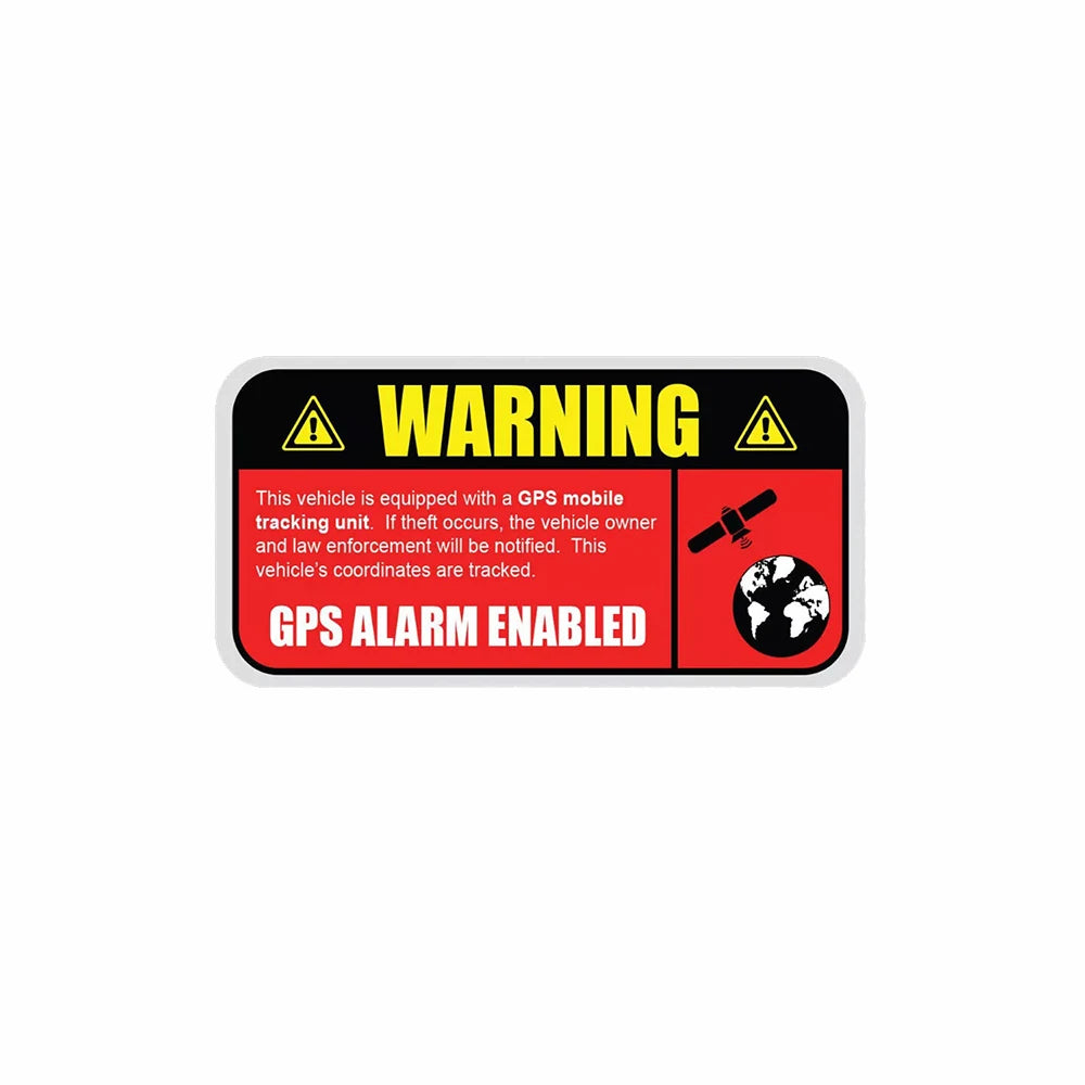 6Pack GPS tracking sticker vehicle anti theft security window decal caution warning 3x1.5in Peaceful Pleasures Health and Wellness
