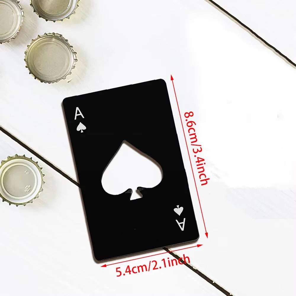 Ace of Spades Engraved Bottle Opener – Birthday Party Favor Engraved Bottle Opener Peaceful Pleasures Health and Wellness