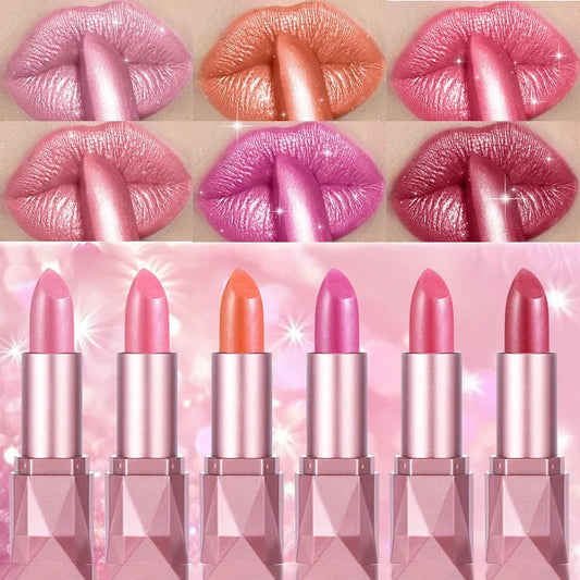 Diamond Shine Pearlescent Glitter Lipstick – High Gloss & Hydrating Glitter Lipstick Peaceful Pleasures Health and Wellness