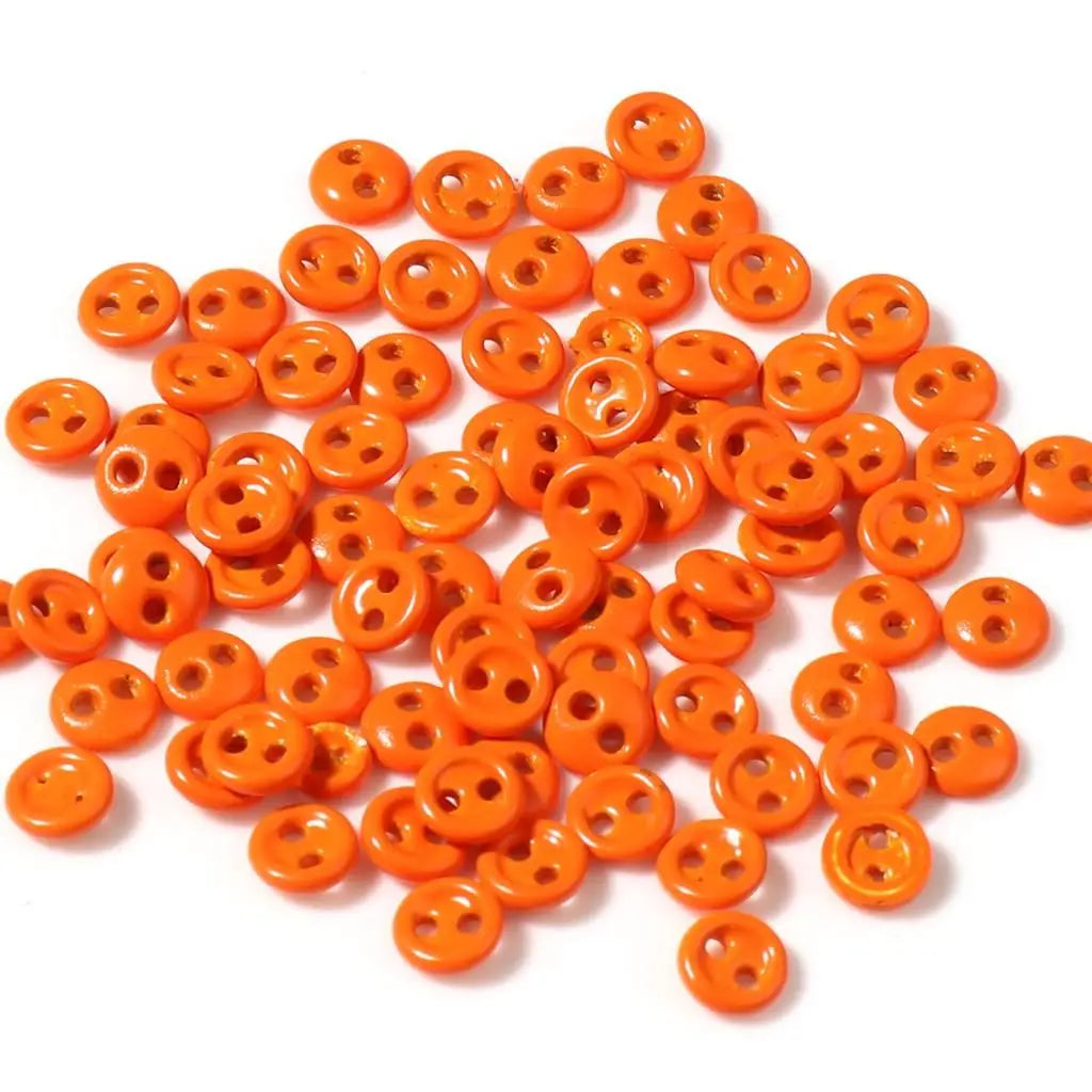 50pcs Mini Round Sewing Buttons 3/4/5mm – 2-Hole DIY Craft