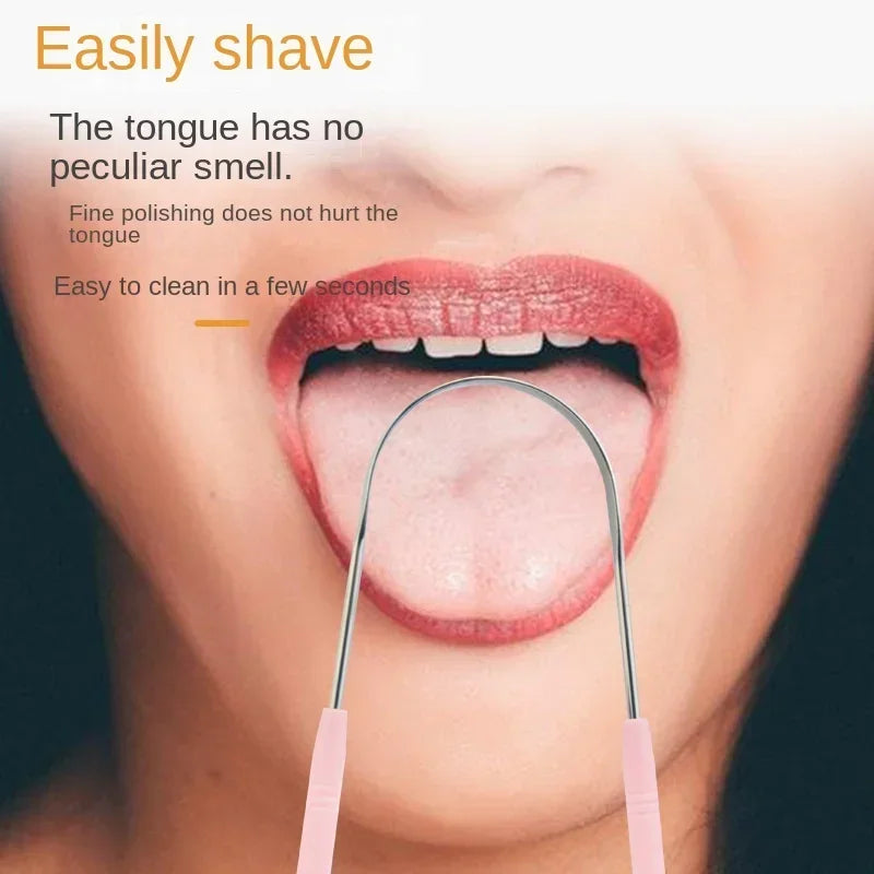 Stainless Steel Tongue Scraper | Daily Oral Hygiene Tool