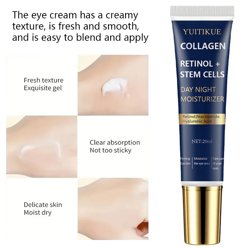 Collagen & Retinol Eye Cream 20ml – Dark Circles & Wrinkles Anti-Aging Eye Cream Peaceful Pleasures Health and Wellness