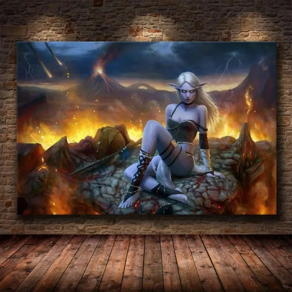 World of Warcraft HD Canvas Wall Art Poster | Unframed Print