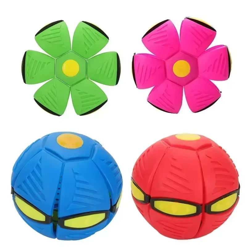 Magic Flying Saucer Bouncy Stomp Ball Foot Pressure Decompression Vent Indoor Outdoor Toys for Kids Pets Peaceful Pleasures Health and Wellness
