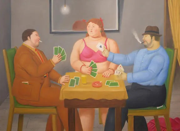 Fernando Botero Famous Oil Painting Fat Couple Dancing Posters Canvas Painting Living Room Wall Mural Picture Decoration Peaceful Pleasures Health and Wellness 26 50x70cm Unframed