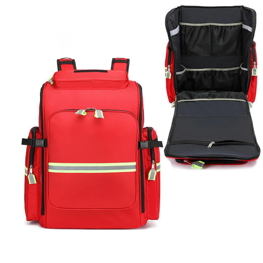 Empty Emergency First Aid Kit Backpack First Responder Trauma Bag Medical Supplies Case for Disaster Relief Field Trips Camping Peaceful Pleasures Health and Wellness