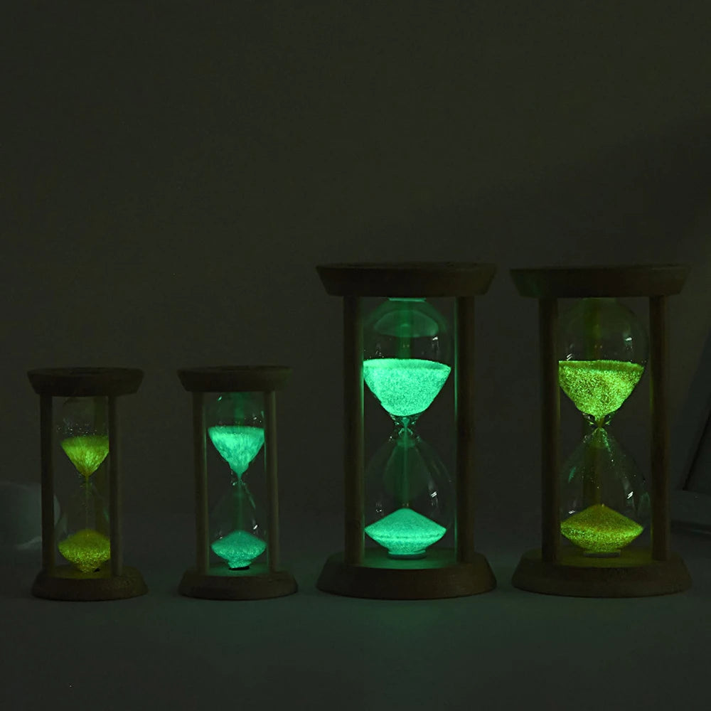 1PCS 3/5/10/15/30 Minutes Wooden Hourglass Timer Home Living Room Desktop Decoration Children Birthday Gift Portable Sand Clock Peaceful Pleasures Health and Wellness