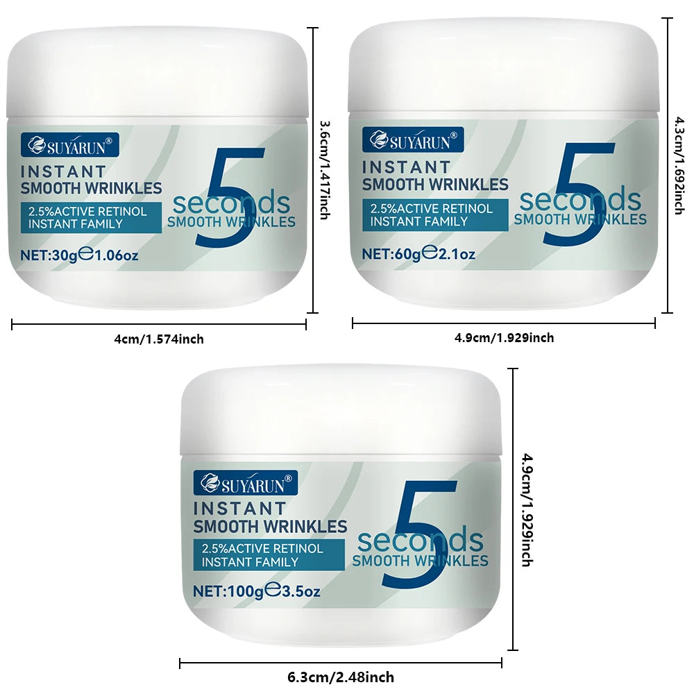 SUYARUN SUYARUN 5-Second Anti-Wrinkle Cream with Collagen & Hyaluronic Acid Anti-Aging Face Firming Moisturizer for All Type. Peaceful Pleasures Health and Wellness