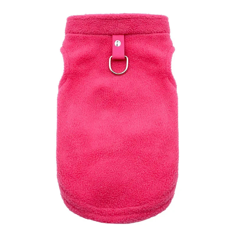 Fleece Dog Vest – Winter Jacket for Small Dogs & Cats