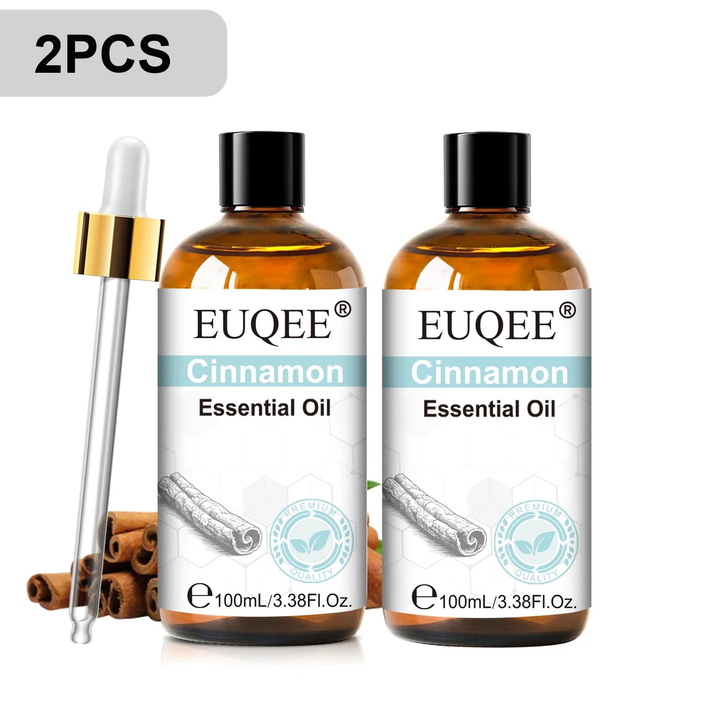 EUQEE 100ml Essential Oil for Diffuser – Lavender, Rose & More