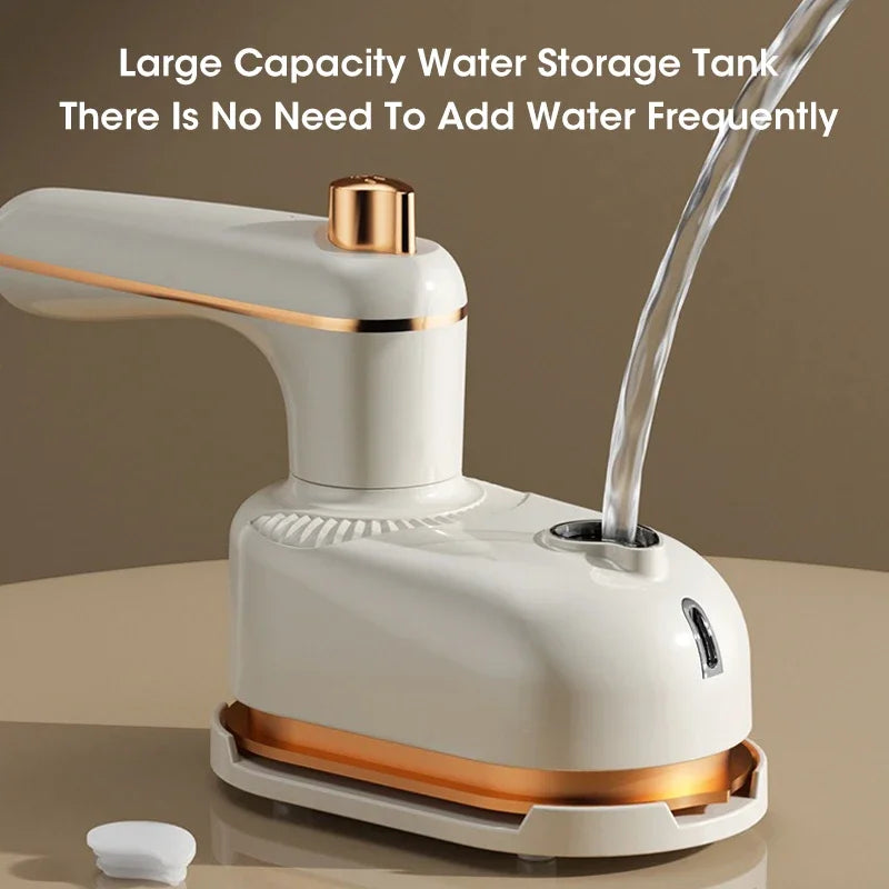 Mini Portable Travel Iron Dual Steam and Dry Electric Fast Heating Rotating Water Spray Gentle on Clothes Peaceful Pleasures Health and Wellness