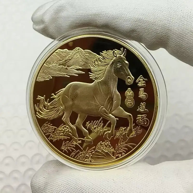 2026 Chinese New Year Horse Lucky Coin | 40mm Metal Collectible