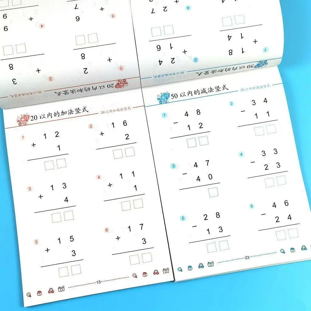 Addition Subtraction Within 100 Maths Workbook Primary School