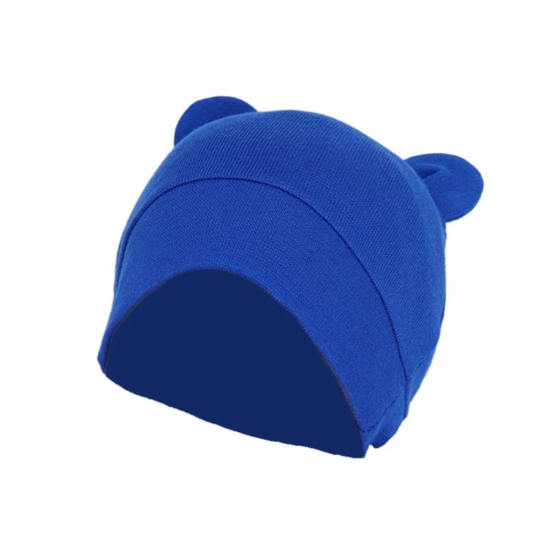 Infant Cotton Baby Bonnet Hospital Hat | Soft Solid Color 0-24M