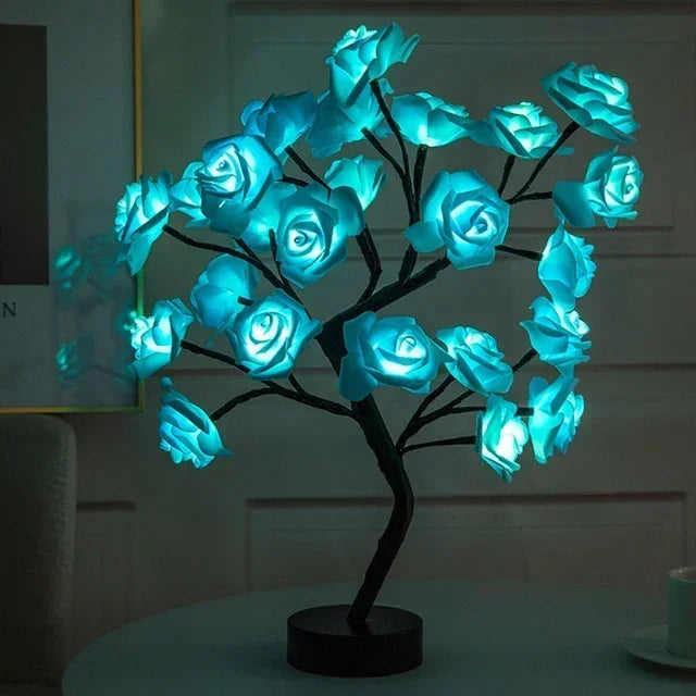 LED Rose Flower Tree USB Night Light | Bedroom & Party Décor